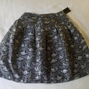 Apostrophe Sparkly Silver Metallic Gray Size 14 Misses Brocade Holiday Skirt